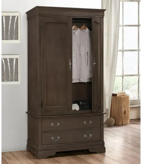 Rossie Armoire in Gray by Glory Furniture