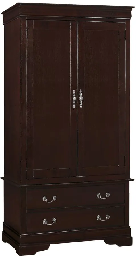 Rossie Armoire in Cappuccino by Glory Furniture
