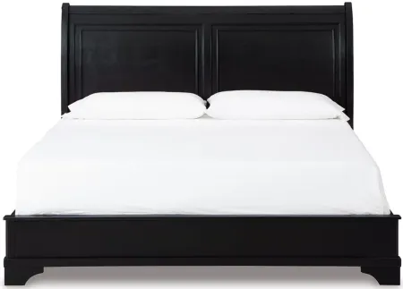 Chylanta Sleigh Bed in Black by Ashley Furniture
