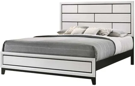 Akerson Panel Bed in White by Crown Mark