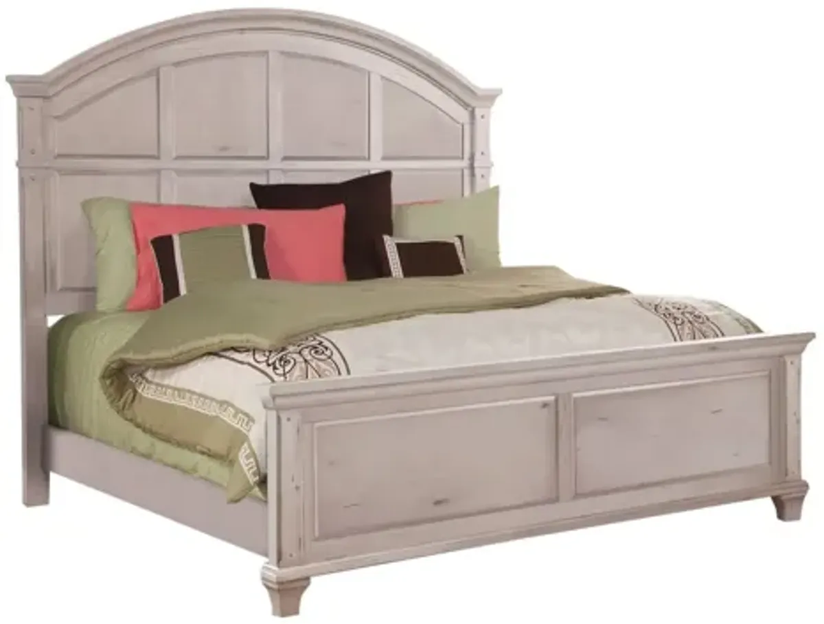 Sedona King Panel Bed in White by American Woodcrafters