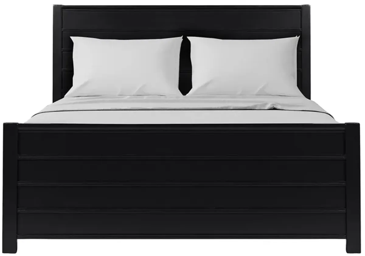 Caroline Platform Bed in Black by CAMDEN ISLE