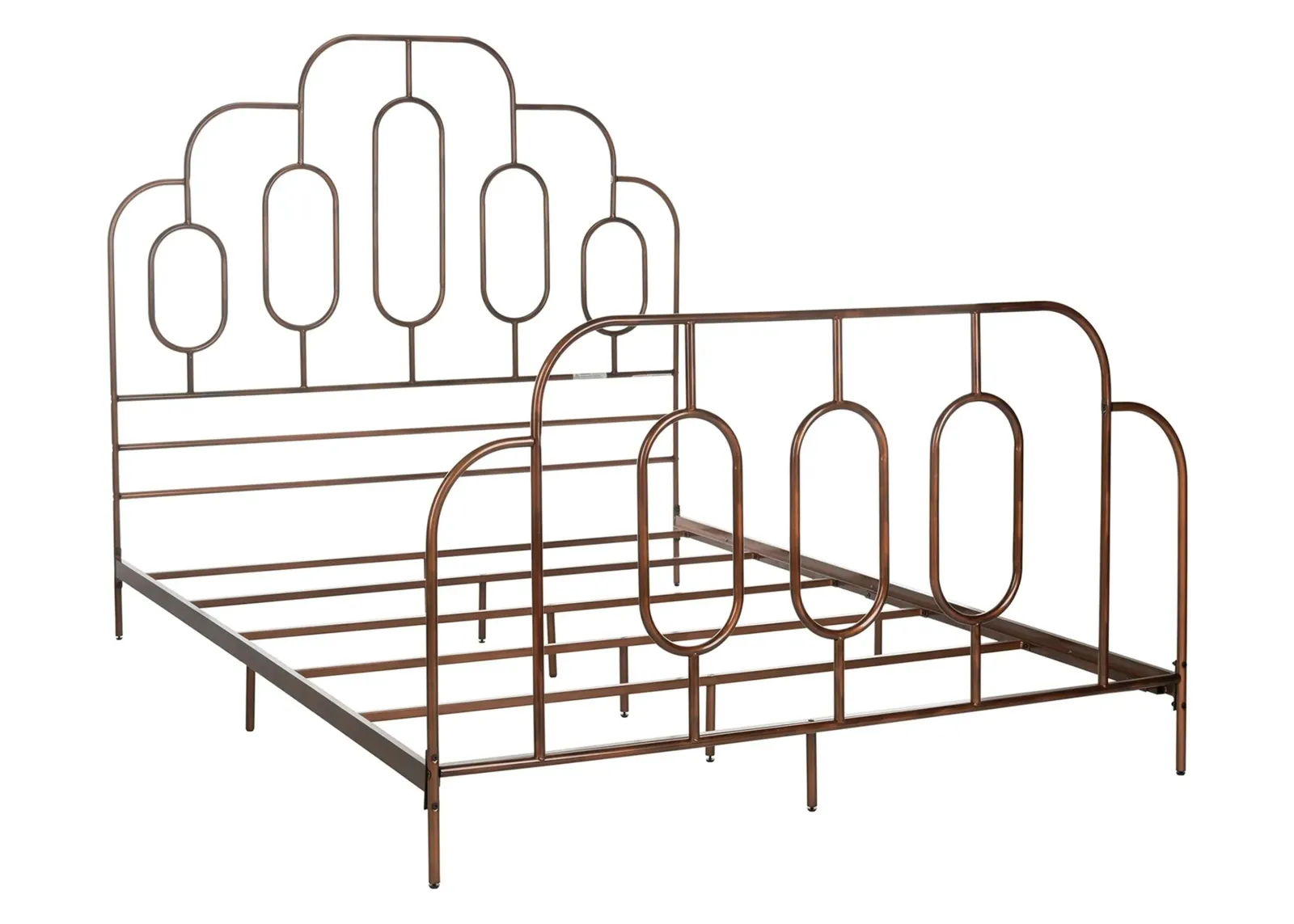 Paloma Metal Bed in Antique Bronze by Safavieh