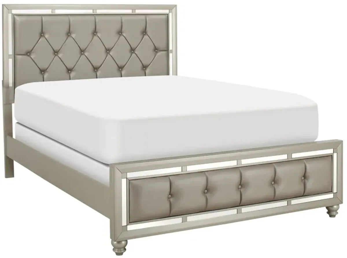 Lana Bed in Silver by Global Furniture Furniture USA