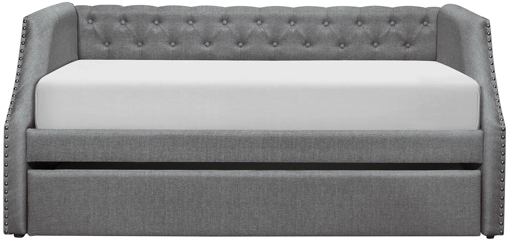 Constance Daybed with Trundle in Gray by Homelegance