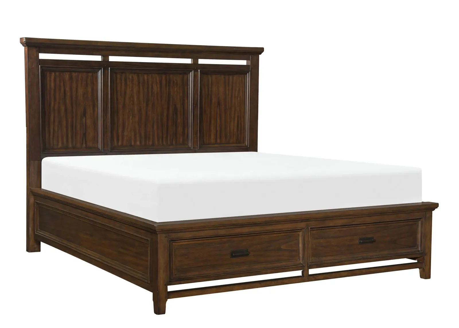 Tamsin Platform Bed W/Drawers in Brown Cherry by Homelegance