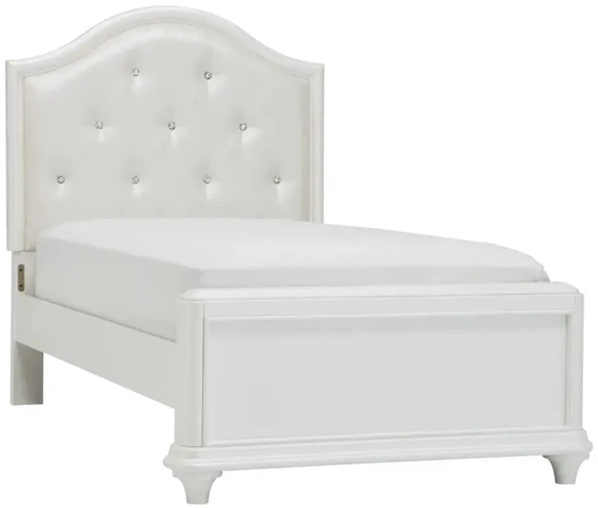 Joscelyne Bed in Irridescent White by Liberty Furniture