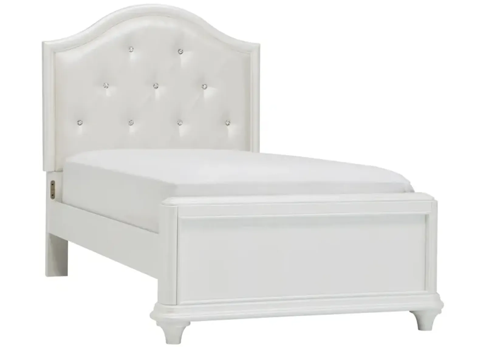 Joscelyne Bed in Irridescent White by Liberty Furniture