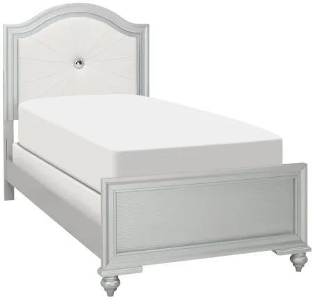 Hazel Twin Bed in Silver by Hillsdale Furniture