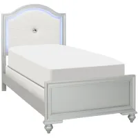 Hazel Twin Bed in Silver by Hillsdale Furniture
