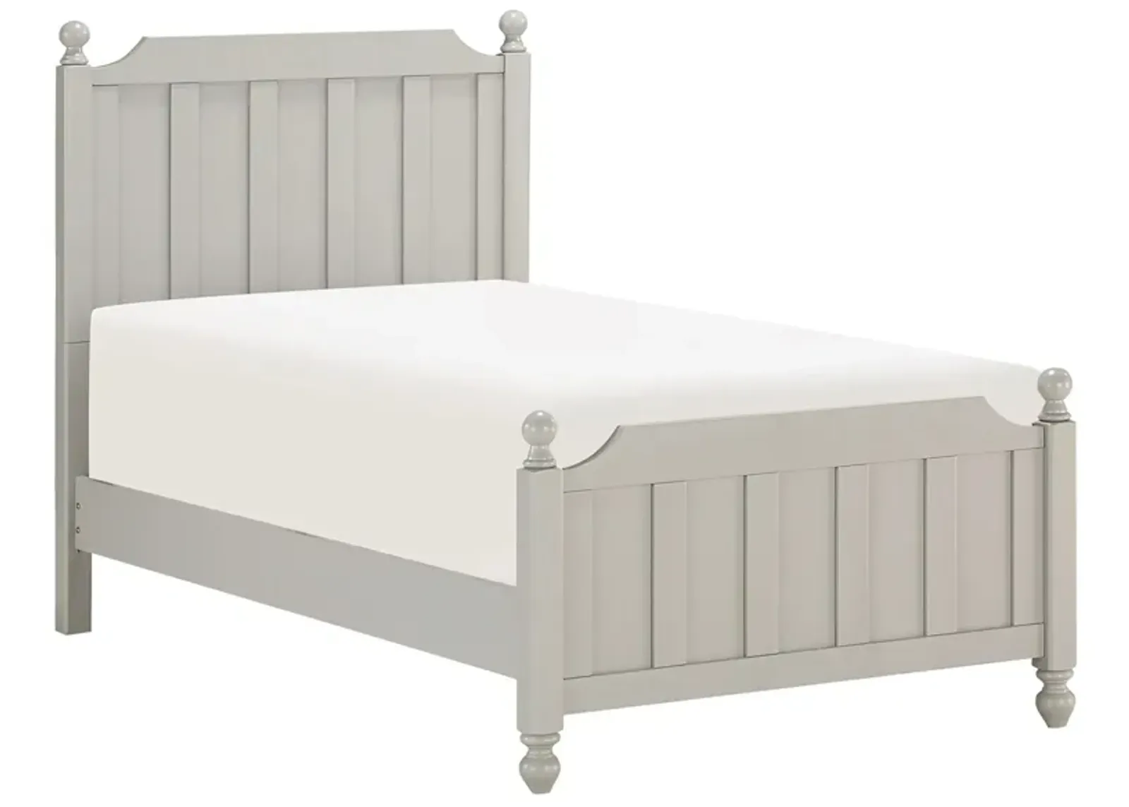 Ruote Panel Bed in Gray by Homelegance