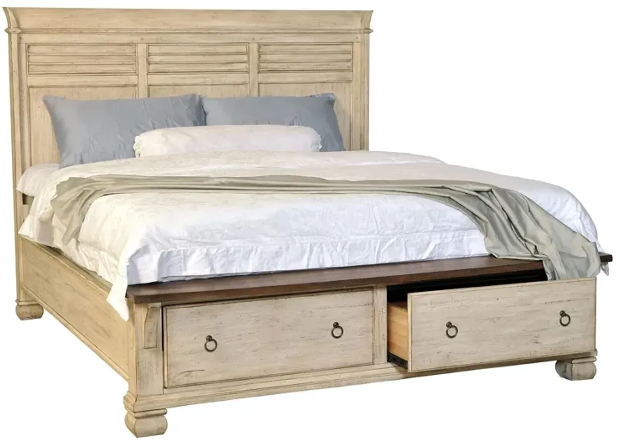 Belmont Storage Bed in Antique Linen by Napa Furniture Design