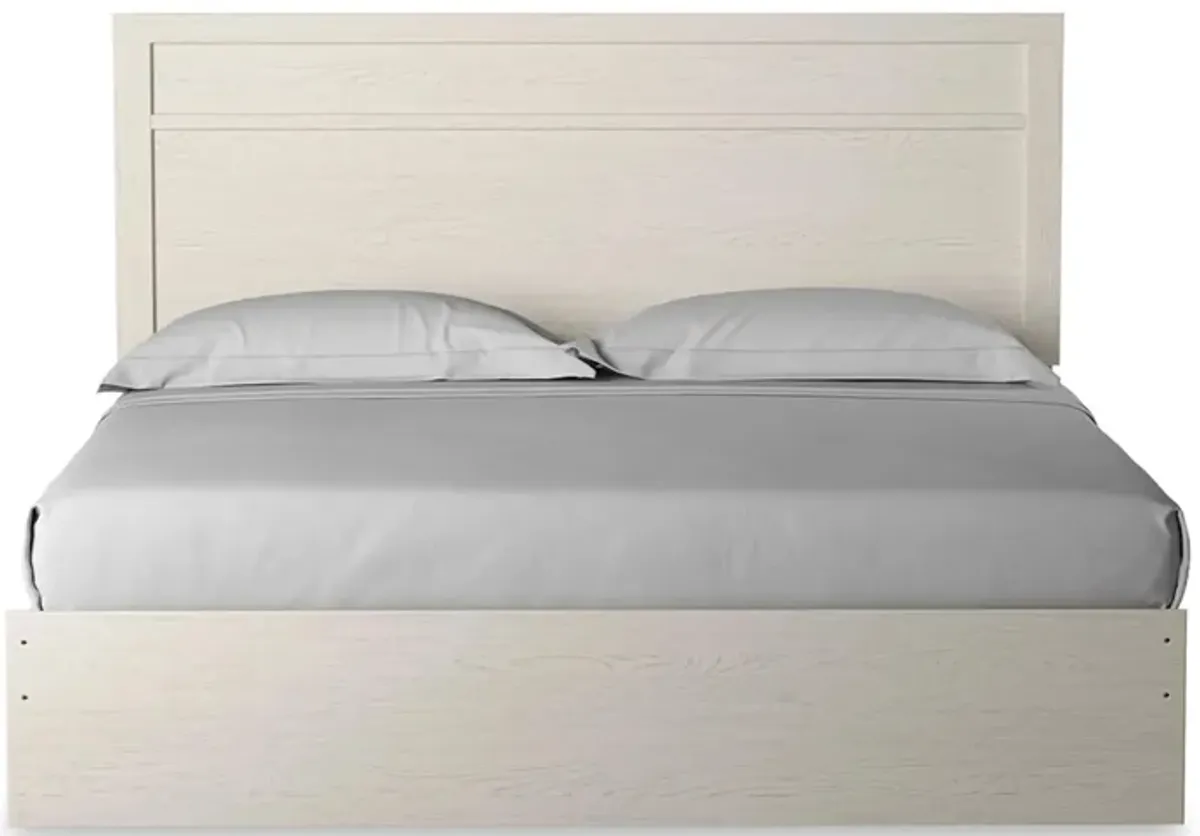 Stelsie King Panel Bed in White by Ashley Furniture