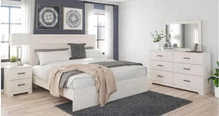 Stelsie King Panel Bed in White by Ashley Furniture