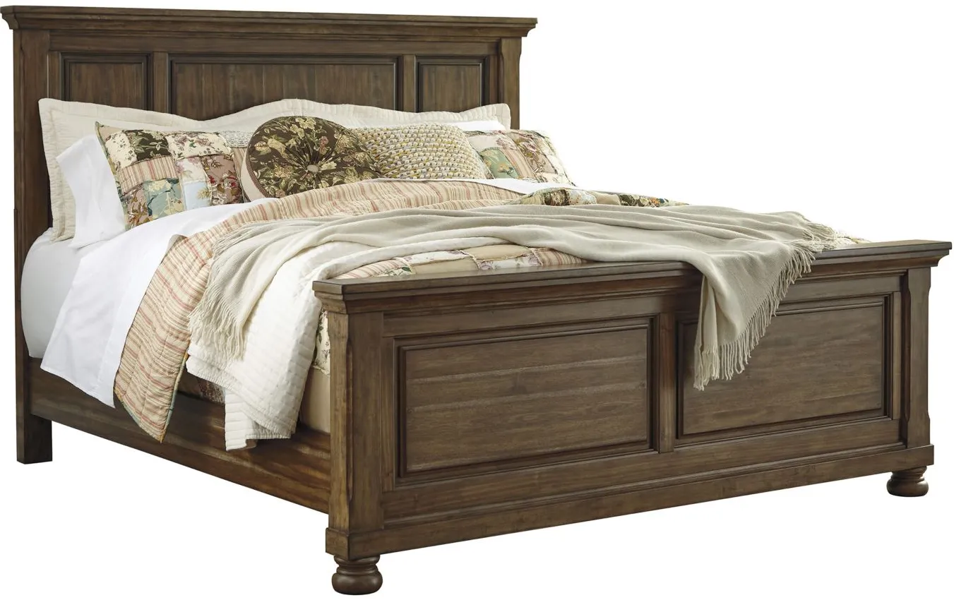 Flynnter Panel Bed in Brown by Ashley Furniture