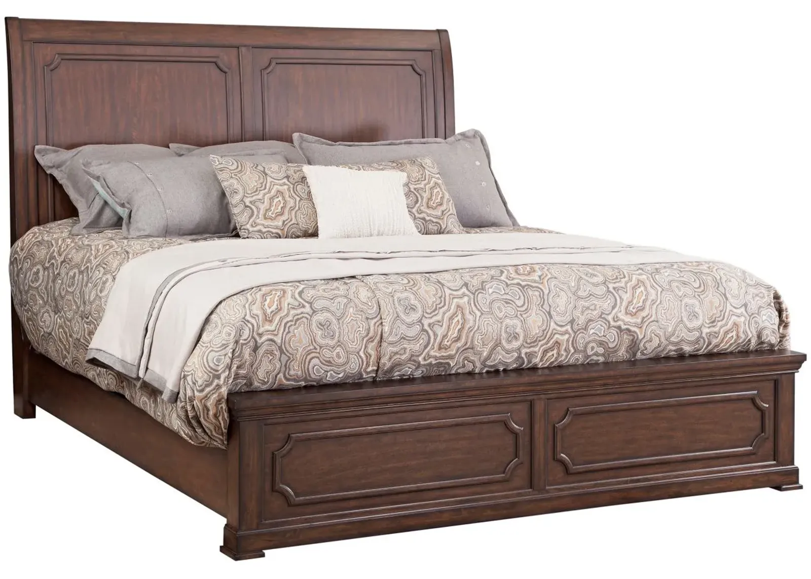 Kestrel Hills Queen Bed in Brown by American Woodcrafters