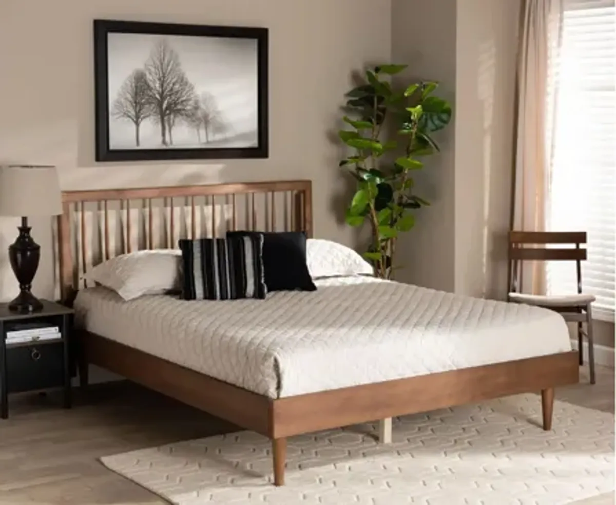 Sora Mid-Century King Size Platform Bed