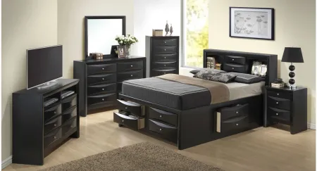Marilla Captain's Bed in Black by Glory Furniture