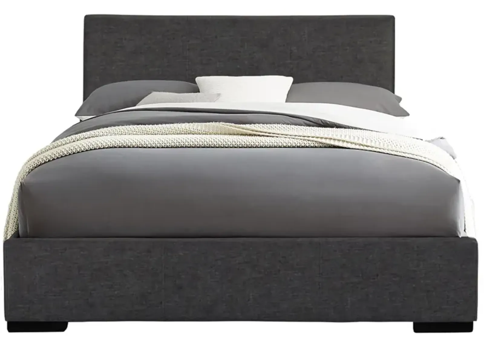 Abbey Platform Bed in Gray by CAMDEN ISLE