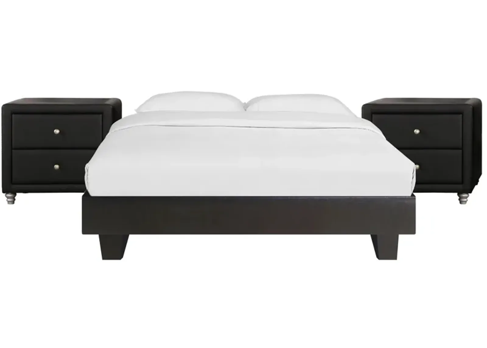 Acton Platform Bed with 2 Nightstands