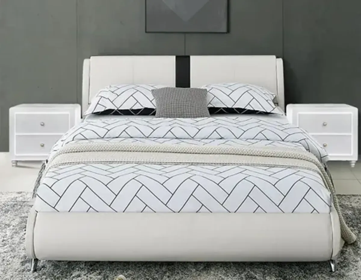 Carlton Platform Bed with 2 Nightstands