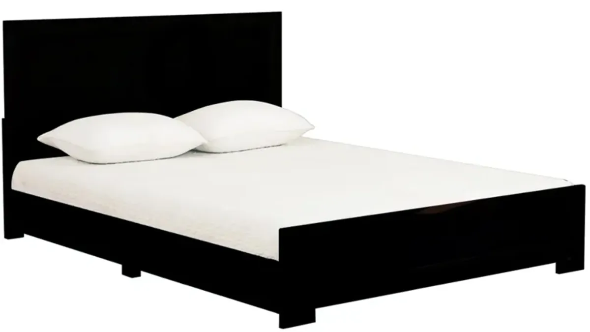 Oxford Platform Bed in Black by CAMDEN ISLE