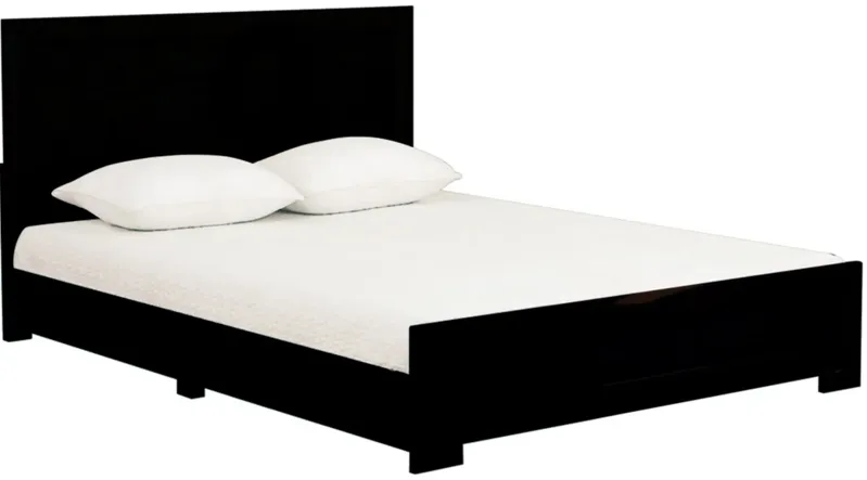 Oxford Platform Bed in Black by CAMDEN ISLE