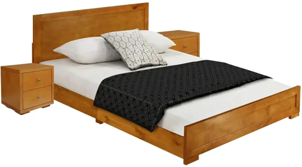 Trent Platform Bed with 2 Nightstands