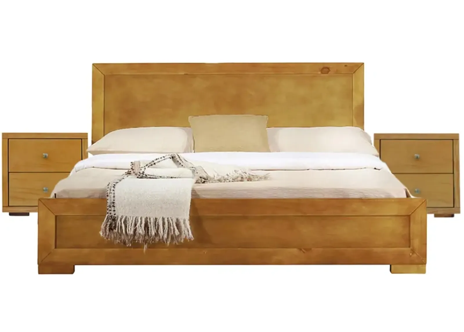 Trent Platform Bed with 2 Nightstands