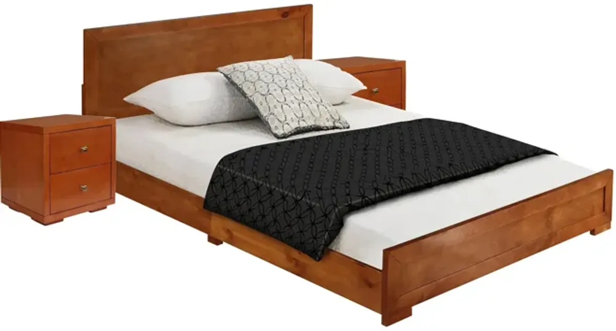 Trent Platform Bed with 2 Nightstands