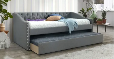 Loretta Daybed with Trundle in Gray by Crown Mark