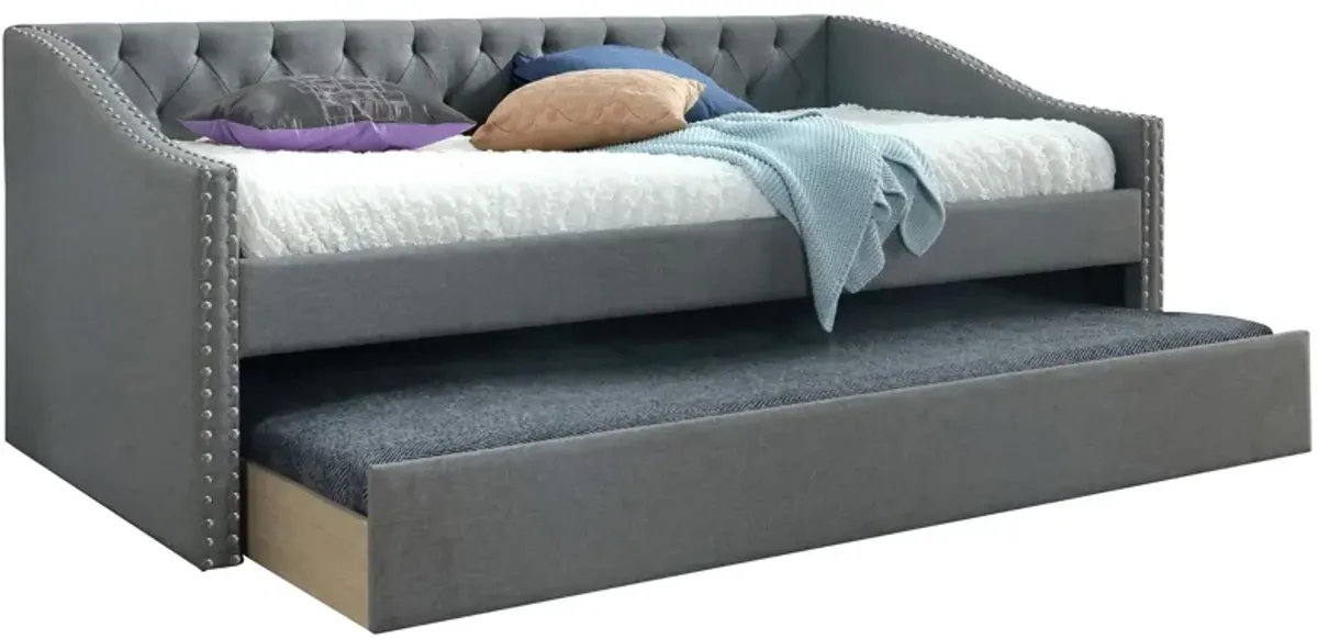 Loretta Daybed with Trundle in Gray by Crown Mark