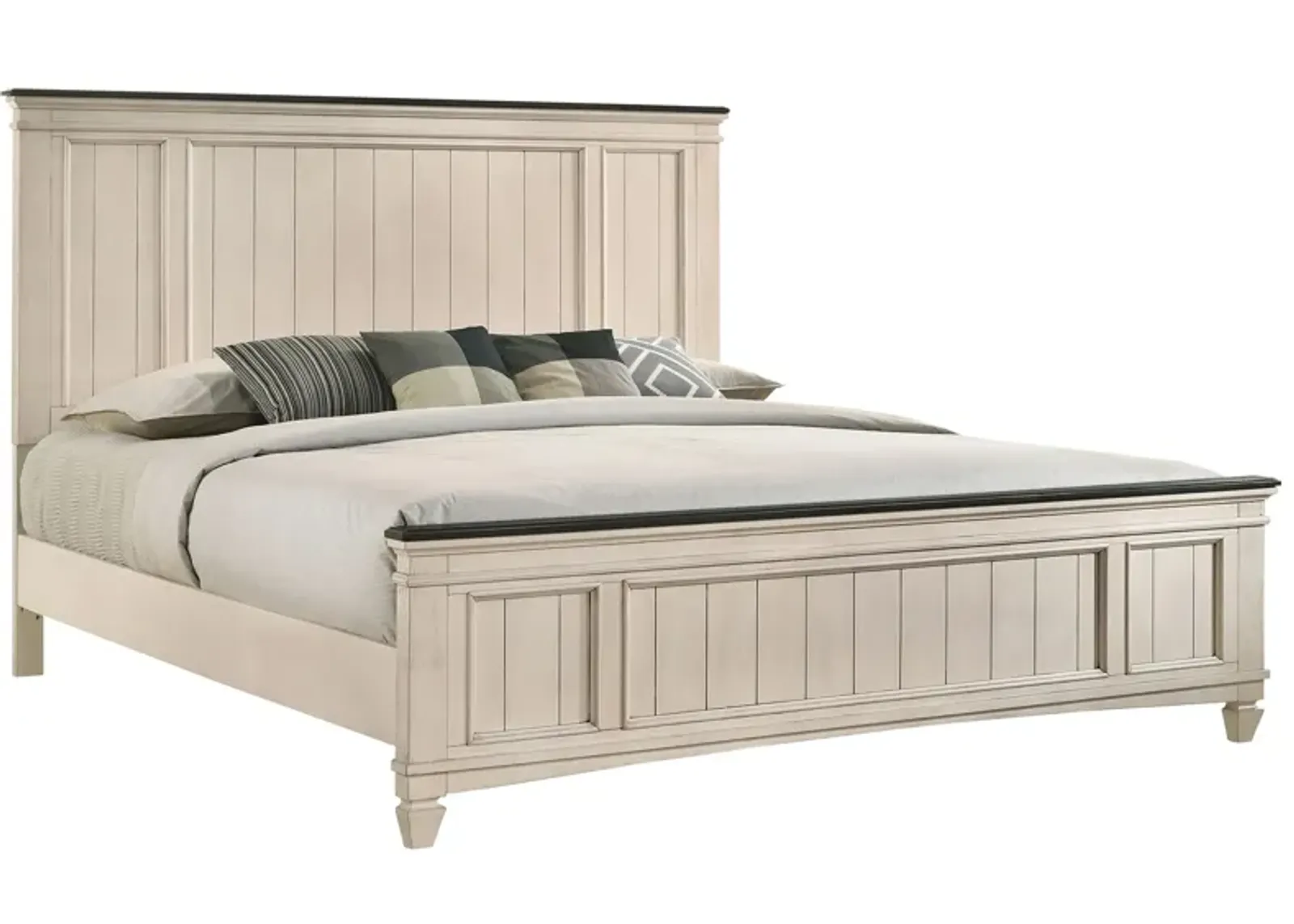 Sawyer Bed in Antique White and Brown by Crown Mark