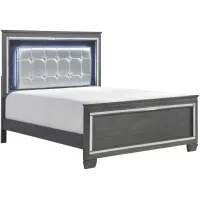 Brambley Bed with LED Lighting in Gray by Homelegance