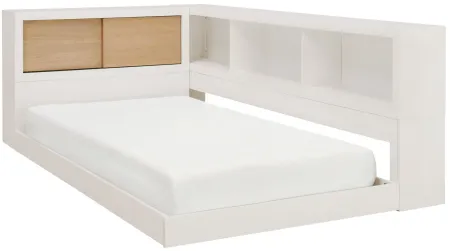 Mae Bookcase Bed in White by Bellanest