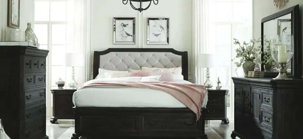 Bellamy Upholstered Storage Sleigh Bed