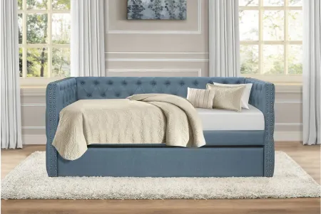Farrah Daybed with Trundle in Blue by Homelegance