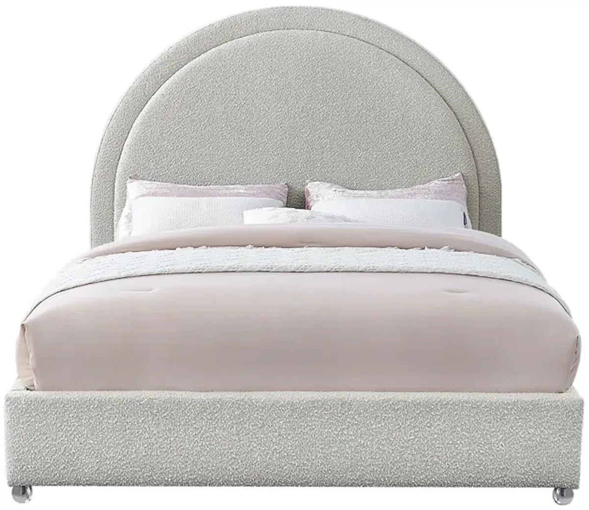 Milo King Bed in Cream by Meridian Furniture