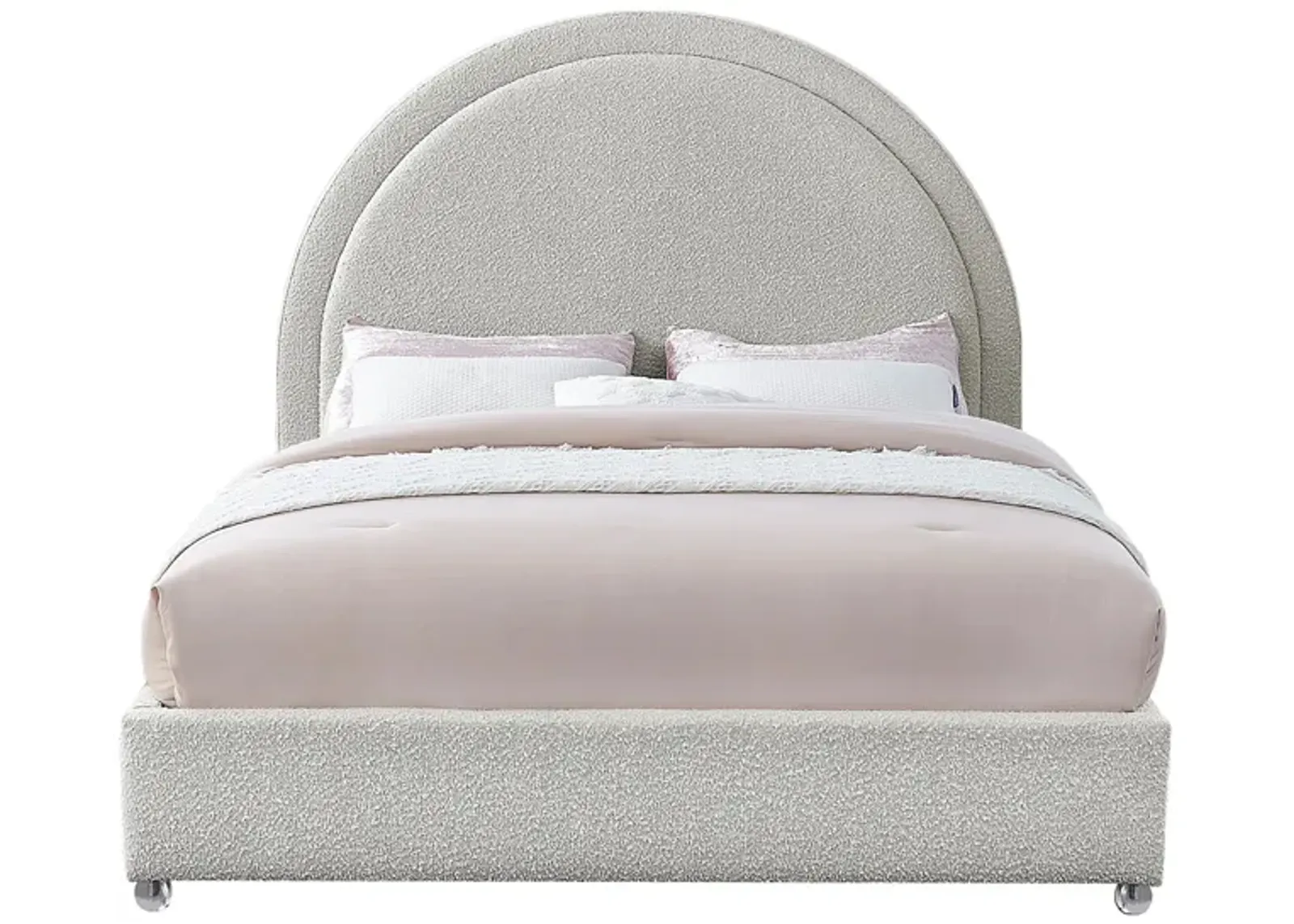 Milo King Bed in Cream by Meridian Furniture