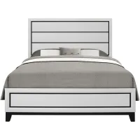 Kate White Bed in White by Global Furniture Furniture USA