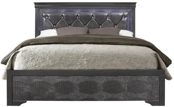 Pompei King Bed w/ LED Light