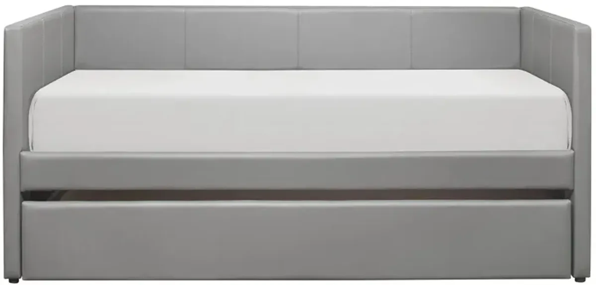 Charlie Daybed With Trundle in Gray by Homelegance