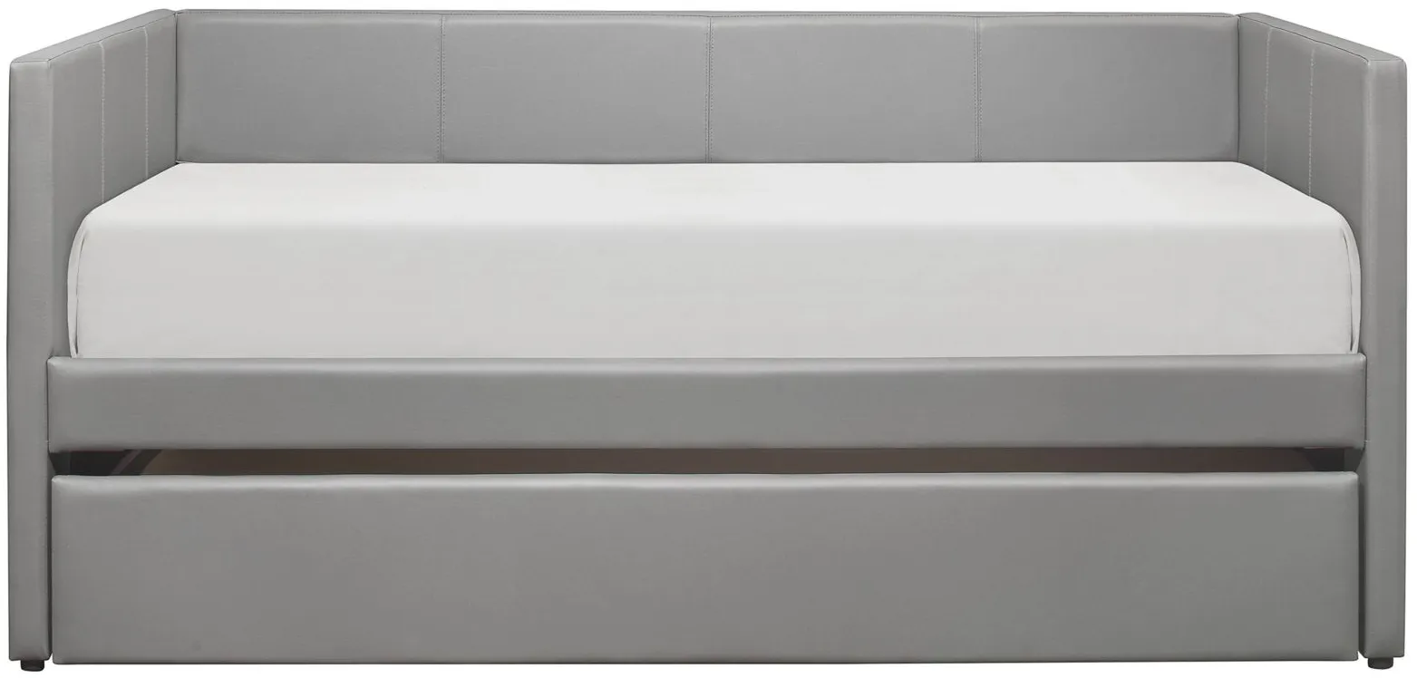 Charlie Daybed with Trundle in Gray by Homelegance