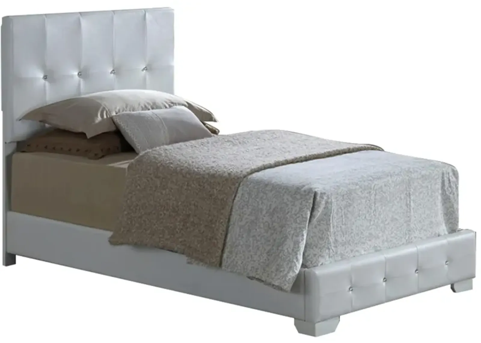 Nicole Bed in White by Glory Furniture