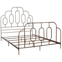 Paloma Metal Bed in Antique Bronze by Safavieh