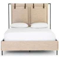 Leigh Upholstered Bed in Palm Ecru by Four Hands