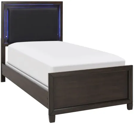 Kade Twin Bed in Charcoal Gray by Hillsdale Furniture