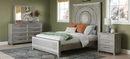 Montara Bed in Washed Taupe Silver Champagne by Liberty Furniture