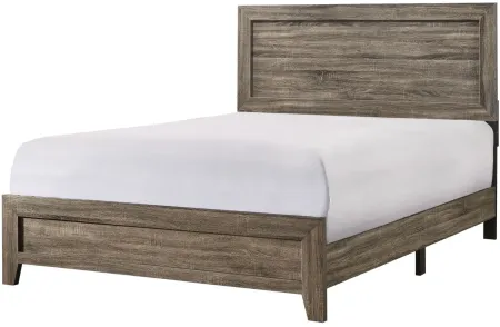 Millie King Platform Bed in Gray by Crown Mark