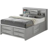 Marilla Captain's Bed in Silver by Glory Furniture